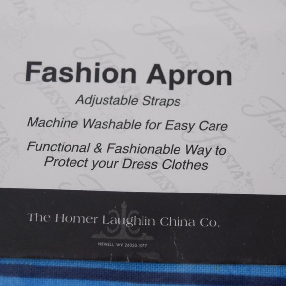 Fiesta Ware Half Apron Unisex One Size Adjustable Waist Ties Rainbow Stripes New - Picture 10 of 11